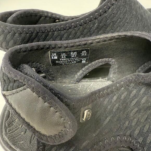 Bzees Comfort Sandals Size 8.5 Black Slip On Stretch Open Toe Walking Shoes - Picture 7 of 12